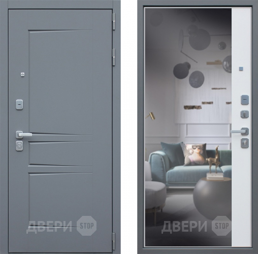 Входная металлическая Дверь АСД Челси с зеркалом