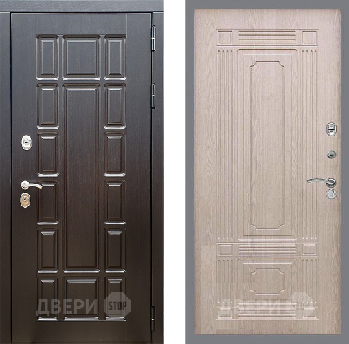 Входная металлическая Дверь Стоп НЬЮ ЙОРК ФЛ-2 Беленый дуб