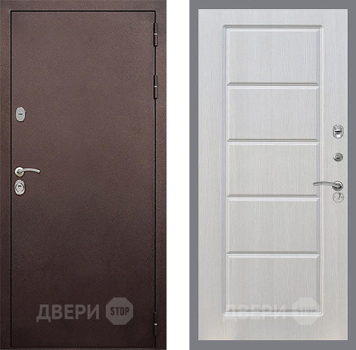 Дверь Стоп КЛАССИК Медь ФЛ-39 Лиственница беж