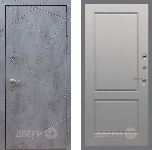 Входная металлическая Дверь Стоп Лучи ФЛ-117 Грей софт