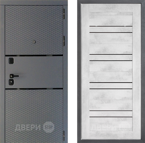 Дверь Дверной континент Диамант Дизайн ФЛ-49 Бетон снежный