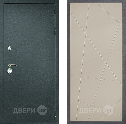 Дверь Дверной континент Рубикон Серебро Дизайн ФЛ-655 Капучино