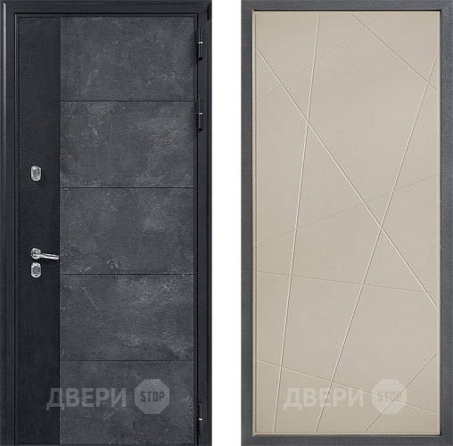 Дверь Дверной континент ДК-15 Бетон ТЕРМО ФЛ-655 Капучино