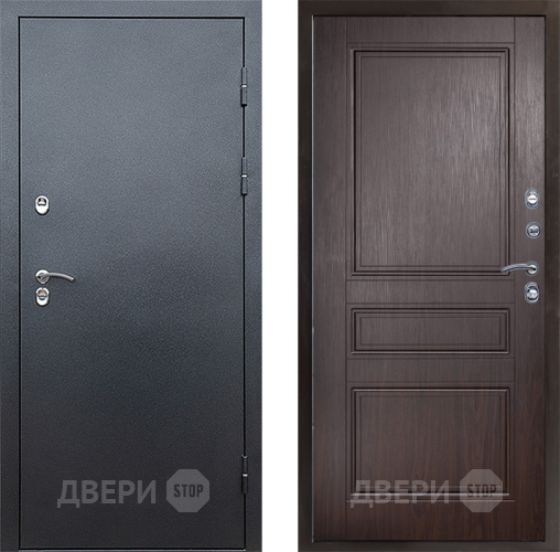 Дверь Престиж TERMO с терморазрывом Снегирь Серебро Классика Венге
