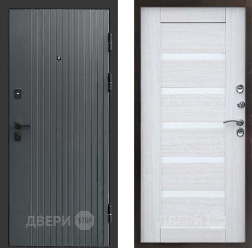 Дверь Престиж Tvist Grey Царга Лиственница белая
