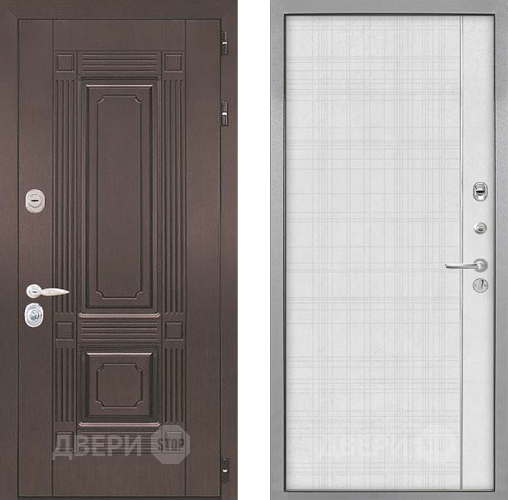 Входная металлическая Дверь Интекрон (INTECRON) Италия В-07 с молдингом Лофт белый