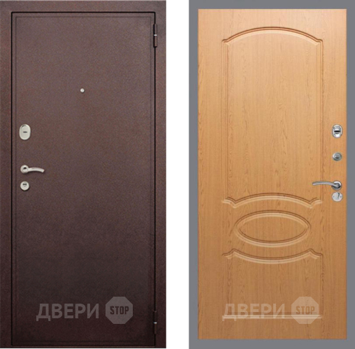 Дверь Рекс (REX) 2 Медный Антик FL-128 Дуб