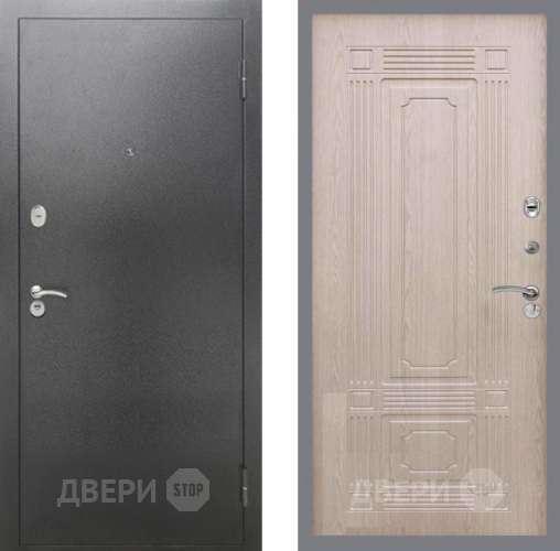 Дверь Рекс (REX) 2А Серебро Антик FL-2 Беленый дуб