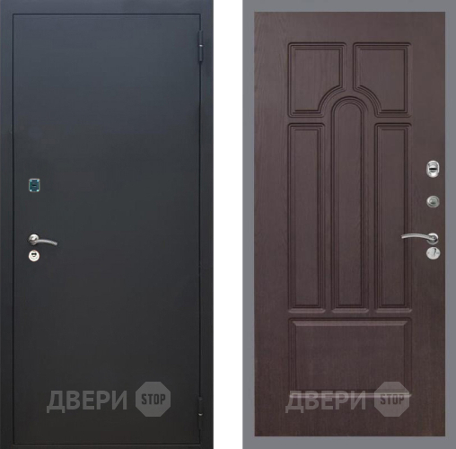 Дверь Рекс (REX) 1A Черный Муар FL-58 Венге